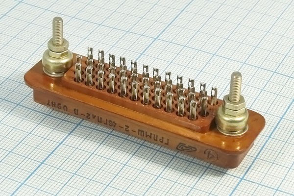 Разъем прямоугольный соединитель ГРПМ2-46ГПл2-В розетка, шаг P3.5, контакты 46HP, ГРПМ2-46ГПл2-В
