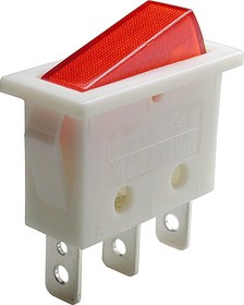 KLS7-001-11/ N-A-0-RE/WT-P1 (2) (B1202,SWR51L, R495WROET2-G), Выключатель с лампочкой ON-OFF (250В 1