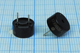 Излучатель звука магнитоэлектрический со встроенным генератором 5В, диаметр 9,6мм згм 10x 5\ 5\\2,7\