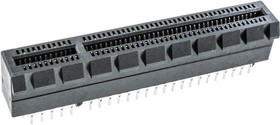 10039755-10012TLF, PCI Express / PCI Connectors PCI Express GEN 1 Card Edge Conn Vertical Press-Fit 98 Pos 100mm (0039in) Pitch