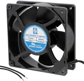 OA109AP-11-1WB1855, AC Fans Axial Fan, 120x120x38mm, 115VAC, 105CFM, 20W, 48dBA, Ball, Terminal, IP55 OA109AP-11-1WB1855, AC Fans Axial Fan, 120x120x38mm, 115VAC, 105CFM, 20W, 48dBA, Ball, Terminal, IP55