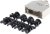8655MH1501BKLF, 8655MH Series Die Cast Zinc D Sub Backshell, 15 Way, Strain Relief 8655MH1501BKLF, 8655MH Series Die Cast Zinc D Sub Backshell, 15 Way, Strain Relief