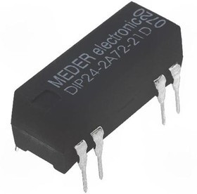DIP24-2A72-21D, Реле: герконовое, DPST-NO, Uобмотки: 24ВDC, 1А, макс.200ВDC, 290мВт