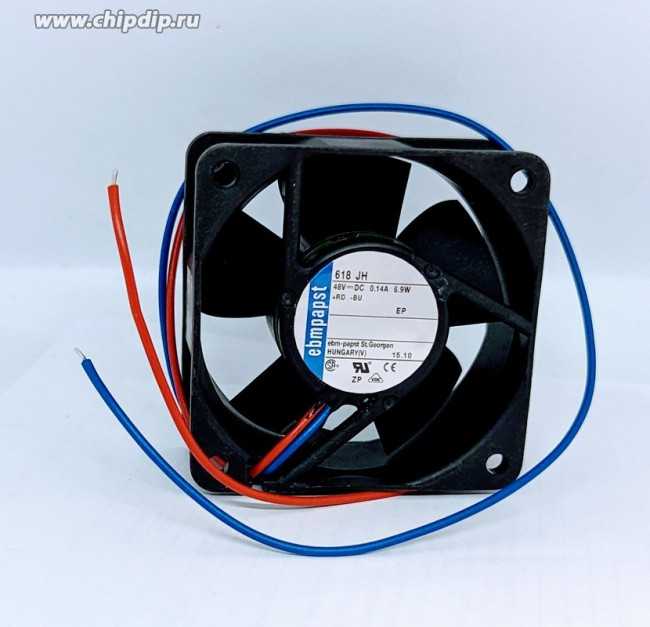 Вентилятор Ebmpapst 618JH 48V 0.14A 6.9W 60x25 2pin Вентилятор Ebmpapst 618JH 48V 0.14A 6.9W 60x25 2pin