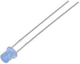 LL-304BD1X-B4-2B, LED; 3mm; blue; 210?350mcd; 110°; Front: flat; 2.6?3.6V; cylindrical