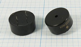 Зуммер магнитоэлектрический без генератора, 25x12, напряжение 5В, сопротивление 30 Ом, частота 0.73