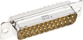 023129, TMC 25 Way Panel Mount D-sub Connector Plug