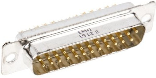 023129, TMC 25 Way Panel Mount D-sub Connector Plug