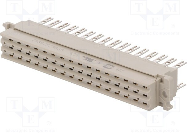 09 06 232 6843, Multipole socket F 32-p DIN 41612