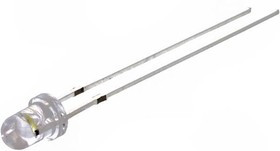OSW5DK3131A-12V, Светодиод, 3мм, белый холодный, 3000-4200мкд, 30°, Шаг 2,54мм