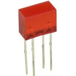 L-835/2SRDT, Световая полоса красная 5х10мм 60мКд