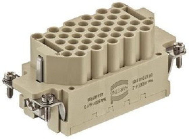 09320403101, Heavy Duty Power Connectors 40+PE 16A 500V FEMALE INSERT