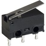 D2F223, Микропереключатель SNAP ACTION, с рычагом, SPDT, 3A/125ВAC, IP40