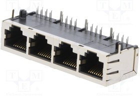RJJU88442E9H002, Гнездо, RJ45, PIN: 8, Кат: 5, Конф: 8p8c