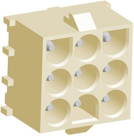 1969818-1, Universal MATE-N-LOK Series Straight Through Hole PCB Header, 9 Contact(s), 6.35mm Pitch, 3 Row(s) 1969818-1, Universal MATE-N-LOK Series Straight Through Hole PCB Header, 9 Contact(s), 6.35mm Pitch, 3 Row(s)