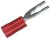 52950-1, TERMINAL, SPRING SPADE, #8, RED