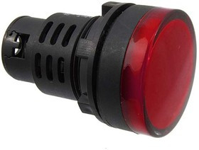 AD16-30D/S R 220V AC, Светодиод в корпусе AD16-30D/S, 220 В, AC, диаметр 28, красный
