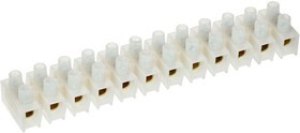 Колодка клеммная ЗВИ-100 10-25кв.мм 12 пар ПВХ полиэтилен IEK UZV3-100-25