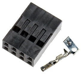 BLD-8, гнездо на кабель шаг 2.54мм 2x4 с контактами (130A-D08) BLD-8, гнездо на кабель шаг 2.54мм 2x4 с контактами (130A-D08)