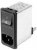 FN284E-6-06, AC Power Entry Modules 6A FASTON W/CHOKE COMPCT PWR ENTRY MOD