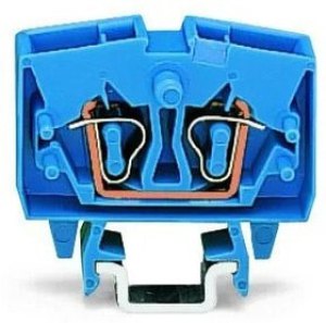 2-wire feed-through terminal, spring-clamp connection, 0.08-2.5 mm², 1 pole, 24 A, 8 kV, blue, 264-704 2-wire feed-through terminal, spring-clamp connection, 0.08-2.5 mm², 1 pole, 24 A, 8 kV, blue, 264-704