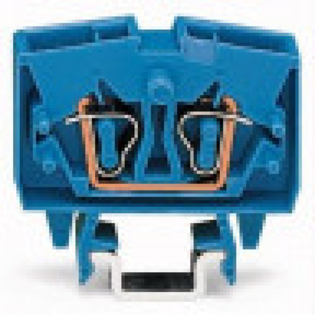 2-wire feed-through terminal, spring-clamp connection, 0.08-2.5 mm², 1 pole, 24 A, 8 kV, blue, 264-704