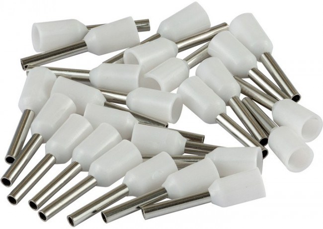 Наконечник-гильза Е7508 0,75мм2 с изолированным фланцем, 25 шт./уп., 26684 6