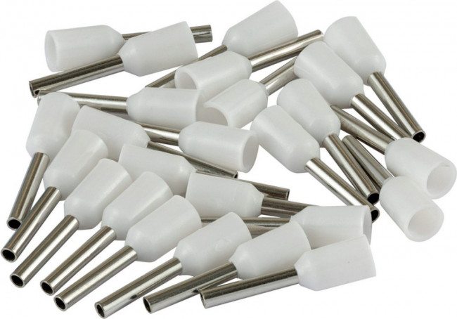 Наконечник-гильза Е7508 0,75мм2 с изолированным фланцем, 25 шт./уп., 26684 6