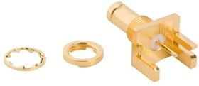 102-692-04, RF Connectors / Coaxial Connectors 1.0/2.3 RECEPT PC MT BLKHD EDG