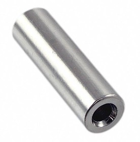 1920, Standoffs &amp; Spacers .875 Rd Clr Hle spcr .250 OD #4 Brass