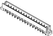 09721326993, DIN 41612 Connectors CNNCTR M/ THROUGH HL TYP-Q DIN BCKPLT