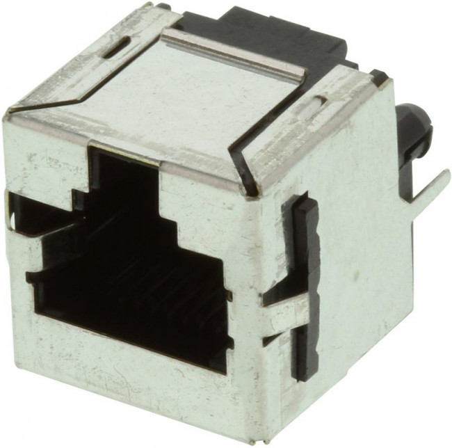 1705549-1, Modular Connectors / Ethernet Connectors 8P Shielded Invert Modular Jack