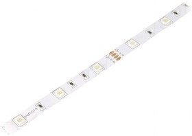 OPRGB5060-6012E, Лента LED, RGB, 5060, 12В, LED/м: 60, 10мм, белая PCB, 120°, 14,4Вт/м