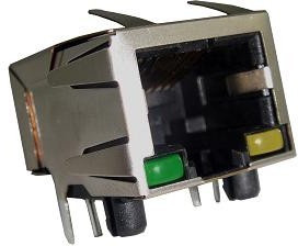 RJSBE5081C1, Modular Connectors / Ethernet Connectors RJ45 RA No Shield W/ LEDs RJSBE5081C1, Modular Connectors / Ethernet Connectors RJ45 RA No Shield W/ LEDs