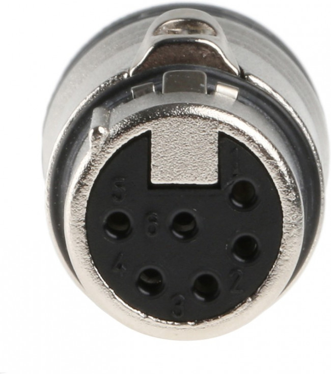 NC6FXX, Аудио разъем XLR, 6 контакт(-ов), Гнездо, Монтаж на Кабель, Контакты с Покрытием из Серебра NC6FXX, Аудио разъем XLR, 6 контакт(-ов), Гнездо, Монтаж на Кабель, Контакты с Покрытием из Серебра