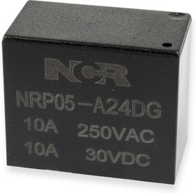 NRP05-A-24D-G, Реле 1 замык. 24VDC, 10A/250VAC SPST-NO