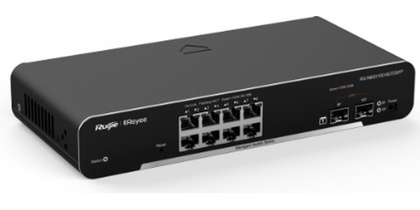 Коммутатор Ruijie Reyee 8-Port Gigabit L2 Managed Switch, 8 Gigabit RJ45 Ports,2 SFP Slots, Desktop Steel Case Коммутатор Ruijie Reyee 8-Port Gigabit L2 Managed Switch, 8 Gigabit RJ45 Ports,2 SFP Slots, Desktop Steel Case