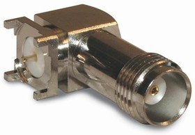 122462, RF Connectors / Coaxial Connectors TNC RIGHT ANGLE PCB RECEPTACLE 50 OHM