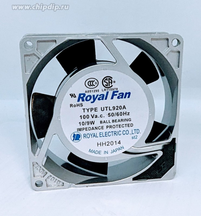 Вентилятор Royalfan UTL920A 90x25 92x25 100V 10W 2pin клемма 110v