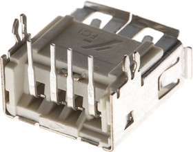 87520-0010BLF, Conn USB 2.0 Type A RCP 4 POS 2mm/2.5mm Solder RA Thru-Hole 4 Terminal 1 Port Tube 87520-0010BLF, Conn USB 2.0 Type A RCP 4 POS 2mm/2.5mm Solder RA Thru-Hole 4 Terminal 1 Port Tube