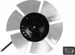 UF180BAB23H1C2A, Вентилятор центробежный, 180х180х65.5мм, 230В, AC, 0.35А, 76Вт, подшипник качения,
