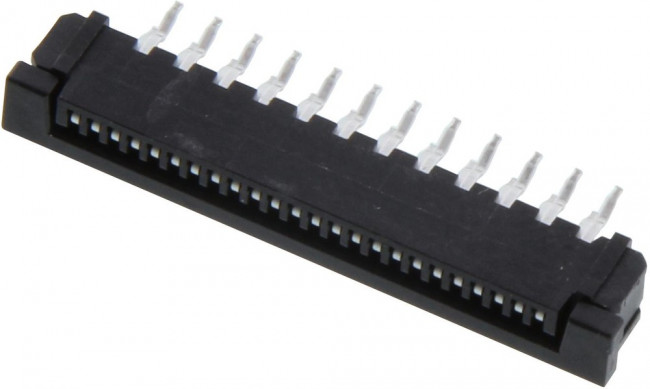 SLW24S-1C7LF, FFC &amp; FPC Connectors 24P TOP PCB ZIF