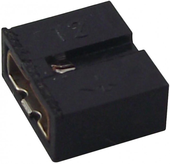 86730-101LF, Headers &amp; Wire Housings Centerline, Single Row, Shunt,Blk,.76um