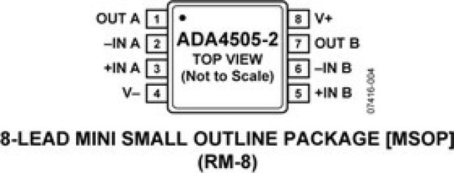 ADA4505-2ARMZ-RL, 2 50kHz MSOP-8 Operational Amplifier ROHS ADA4505-2ARMZ-RL, 2 50kHz MSOP-8 Operational Amplifier ROHS