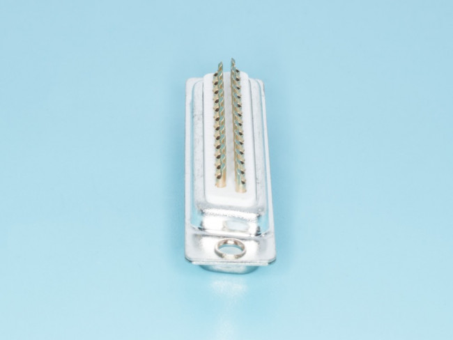 DB-25M, Разъем D-SUB 25 контактов, вилка на кабель, пайка