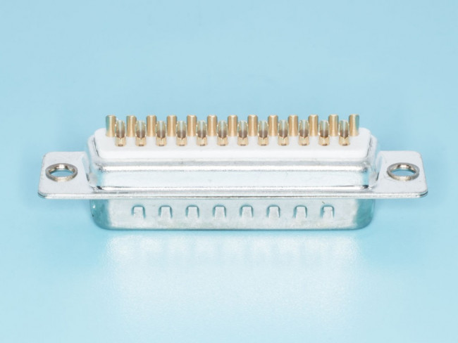 DB-25M, Разъем D-SUB 25 контактов, вилка на кабель, пайка
