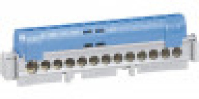 004844, Клеммник синий 1х6-25+12х1.5-16мм2