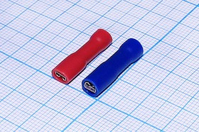 Клемма ножевая изолированная, гнездо, 2.8x0.8мм, сечение кабеля 0.25-1.5мм,луженная, красная,ПВХ; Q-9427 R клемма гн 2,8x0,8\0,4\S0,25-1,5\л