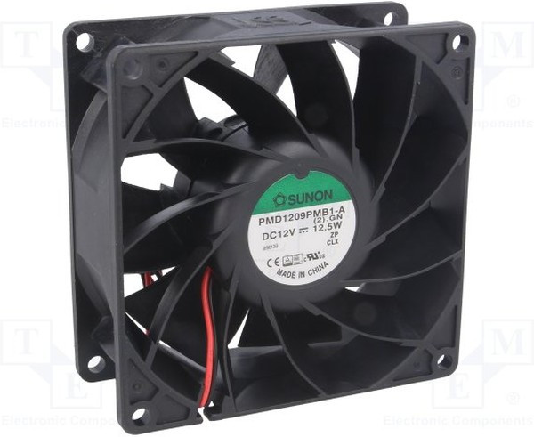 Вентилятор Sunon PMD1209PMB1-A (2).GN 12V DC 12.5W 92X38mm 2pin Вентилятор Sunon PMD1209PMB1-A (2).GN 12V DC 12.5W 92X38mm 2pin