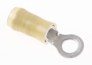 32883, TERMINAL, RING TONGUE, #10, CRIMP YELLOW 32883, TERMINAL, RING TONGUE, #10, CRIMP YELLOW